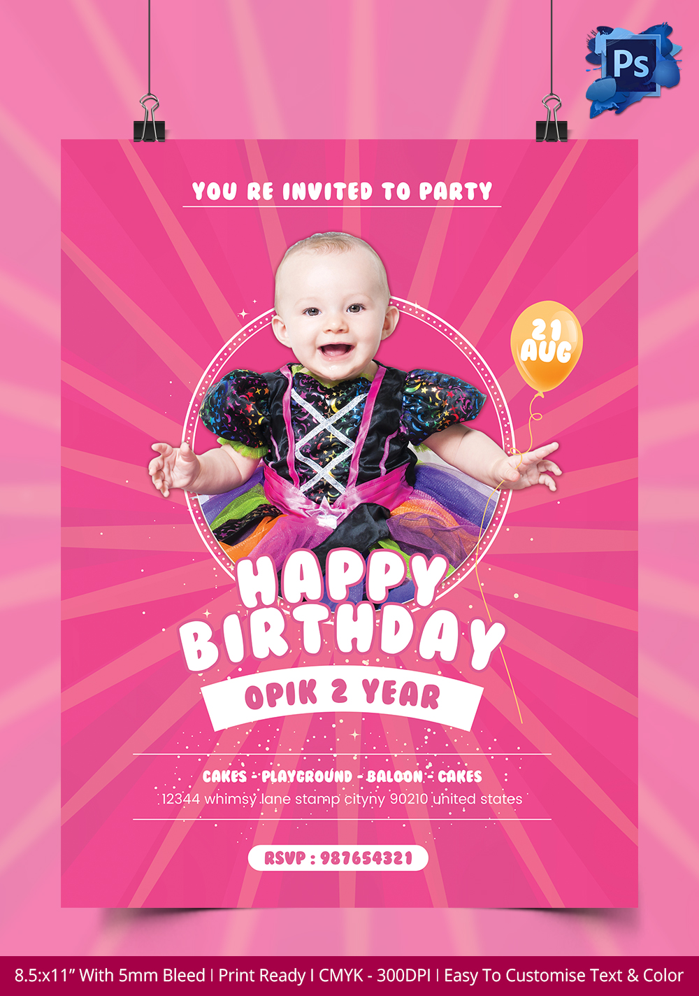 Birthday Flyer Template â 31+ Free Psd, Ai, Vector Eps Format